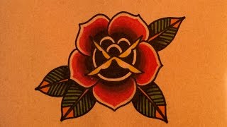 How to draw an old school rose. all in realtime talking you through
everything as i do it. enjoy! for tattoo enquires etc email:
rick@brokenpuppet.co.uk www....
