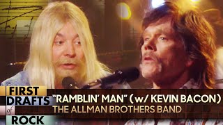 Video thumbnail of "First Drafts of Rock: “Ramblin’ Man” by The Allman Brothers Band (w/ Kevin Bacon) | The Tonight Show"