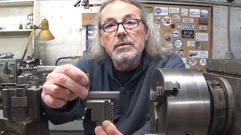 Regrinding chuck jaws.