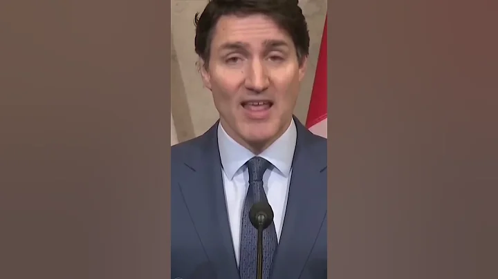 TRUDEAU HAS MELT DOWN OVER TRUMP TARIFFS! 🇺🇸  #usa #canada #trump #tariffs #shorts #viralvideo