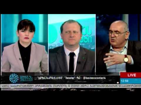 ნოდარ ებანოიძე და ზურაბ ჯაფარიძე ბიზნესკონტაქტზე