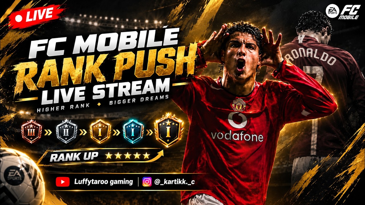 🔴 FC MOBILE LIVE 🔥 CHAMPION TO 20 STARS ⭐ ROAD TO GLORY! ⚽ RANK PUSH ...