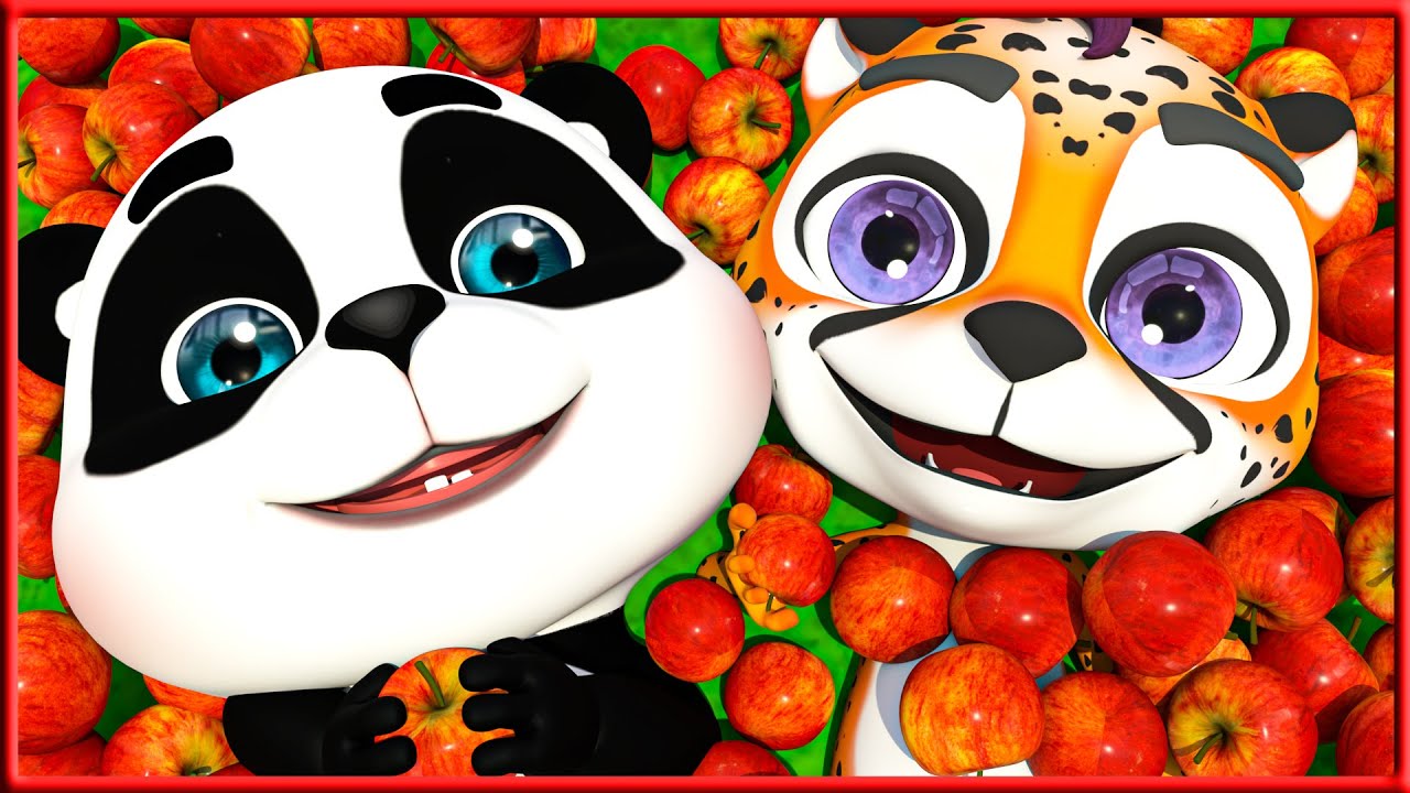 Five Red Apples + More Nursery Rhymes & Kids Songs - Baby Panda