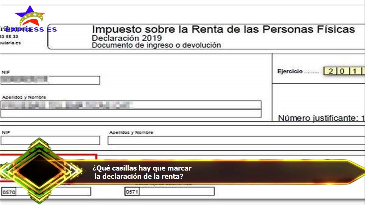 ¿Qué casillas hay que marcar la declaración de la renta? - YouTube