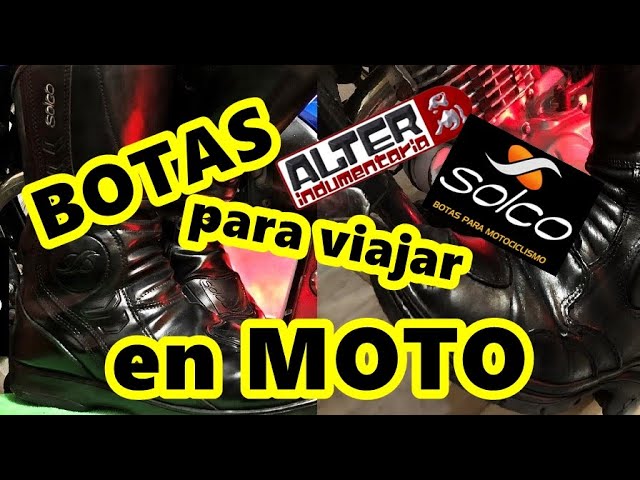 Botas viajar en moto y cuidarlas -