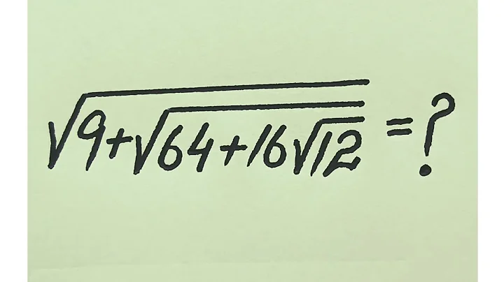 A Very Nice Olympiad Math Radical Problem l Easy & Tricky Solution