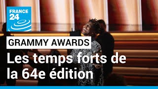 Les Grammy Awards sacrent le jazzman Jon Batiste • FRANCE 24