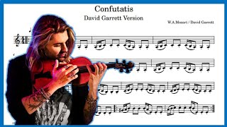 David Garrett: &quot;Confutatis&quot;, Violin Sheet Music/Partitura 🎻🎶