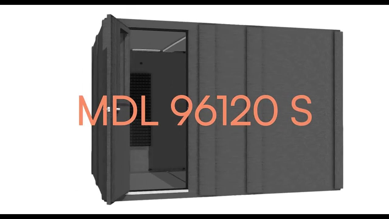 MDL 96120 S - 8' x 10' Single-Wall Isolation Booth | WhisperRoom®