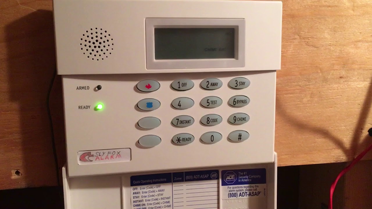 Ademco Vista 10se Test 7 YouTube