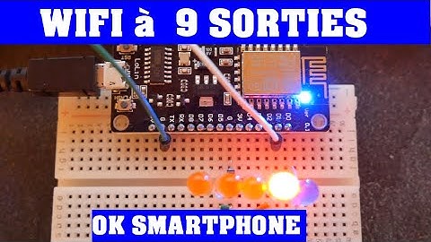 ESP8266 WIFI avec 9 COMMANDES - DOMOTIQUE - tuto à venir