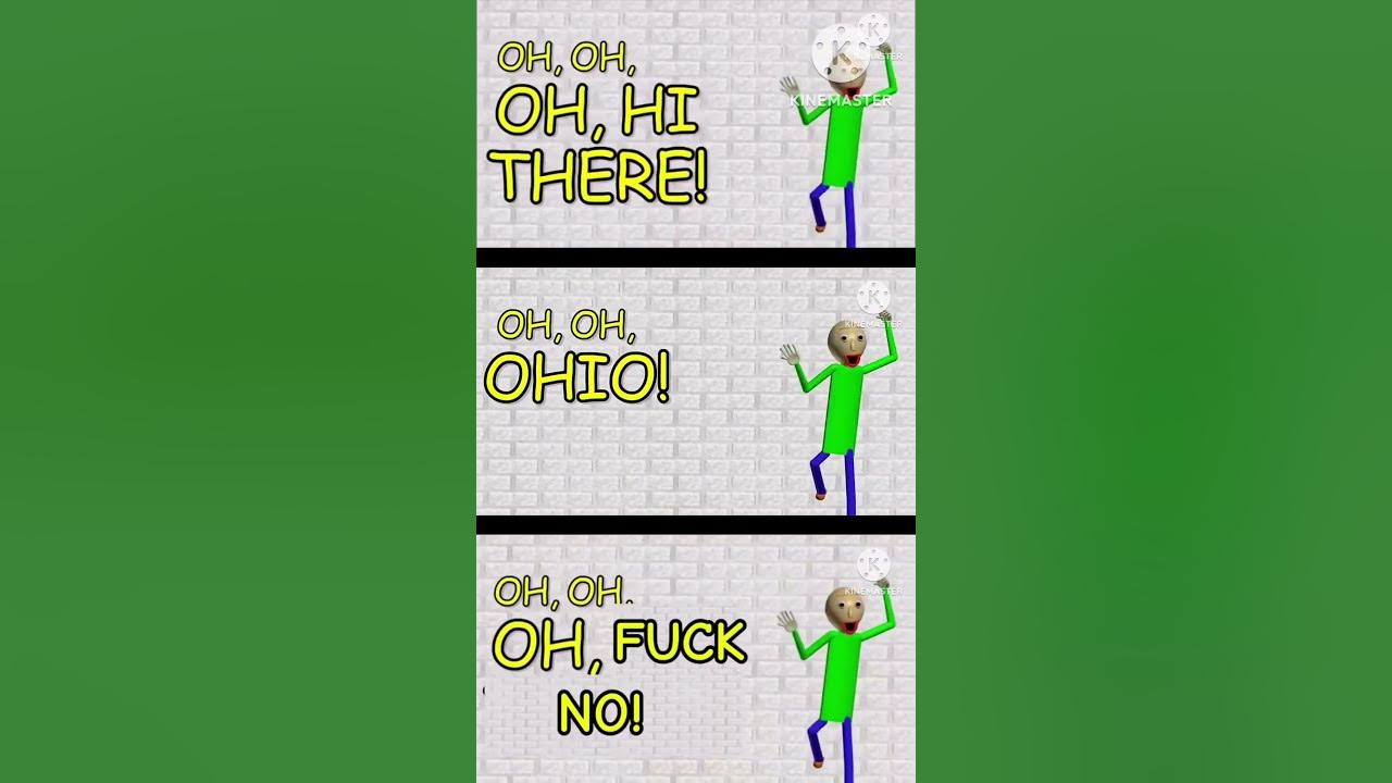 Baldi You’re Mine (Oh, oh, oh, hi there!) comparison #baldisbasics #shorts