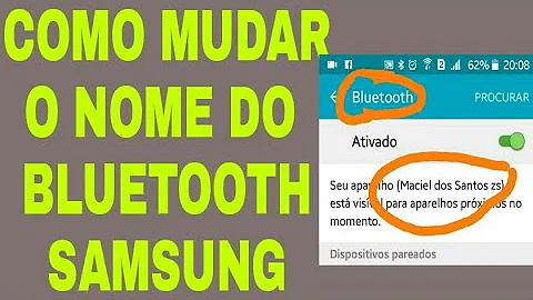 Como mudar o nome do Bluetooth J7 Prime?