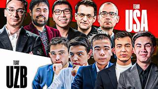 USA vs Uzbekistan! | Which is the stronger Chess Nation? | Day 2 - BLITZ |  Live commentary