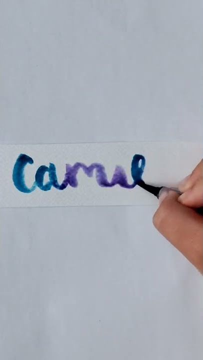 Lettering the name Camille #calligraphy #lettering #shorts #camille