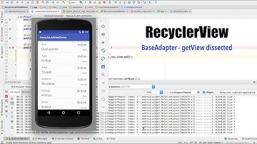 RecyclerView - Part 3, BaseAdapter - getView dissected