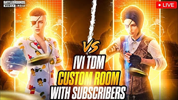 1v1 TDM CUSTOM ROOM WITH SUBSCRIBER || BGMI LIVE #Rizzgodlive #bgmi #bgmilive #1v1Tdmroom