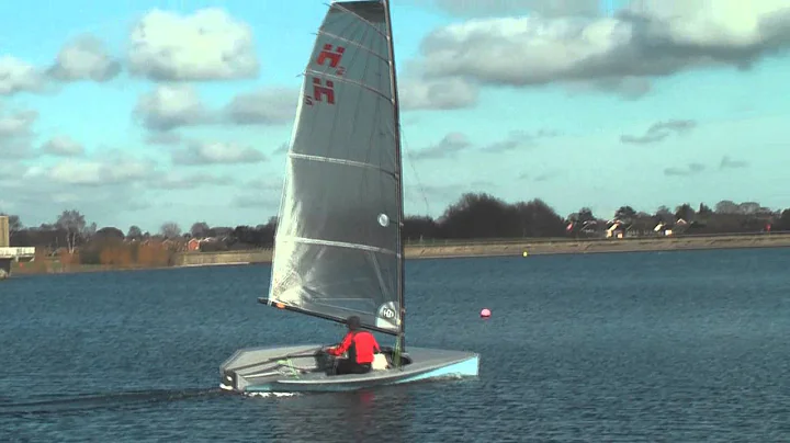 The first Hadron H2 sails in light winds (February...