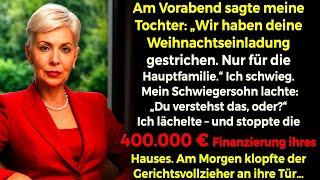 Meine familie stornierte meine weihnachtseinladung also stornierte ich die finanzierung von 400 000€