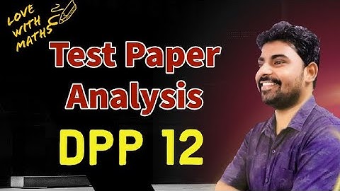 NIMCET 2022 Mini Mock Test Analysis - DPP 12 by Best NIMCET Coaching Aspire Study