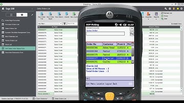 Sales Order Picking for Sage 200 #WMS Barcode Scanning