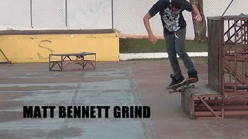 Skateboarding: Matt Bennett Grind with Totti Thiago