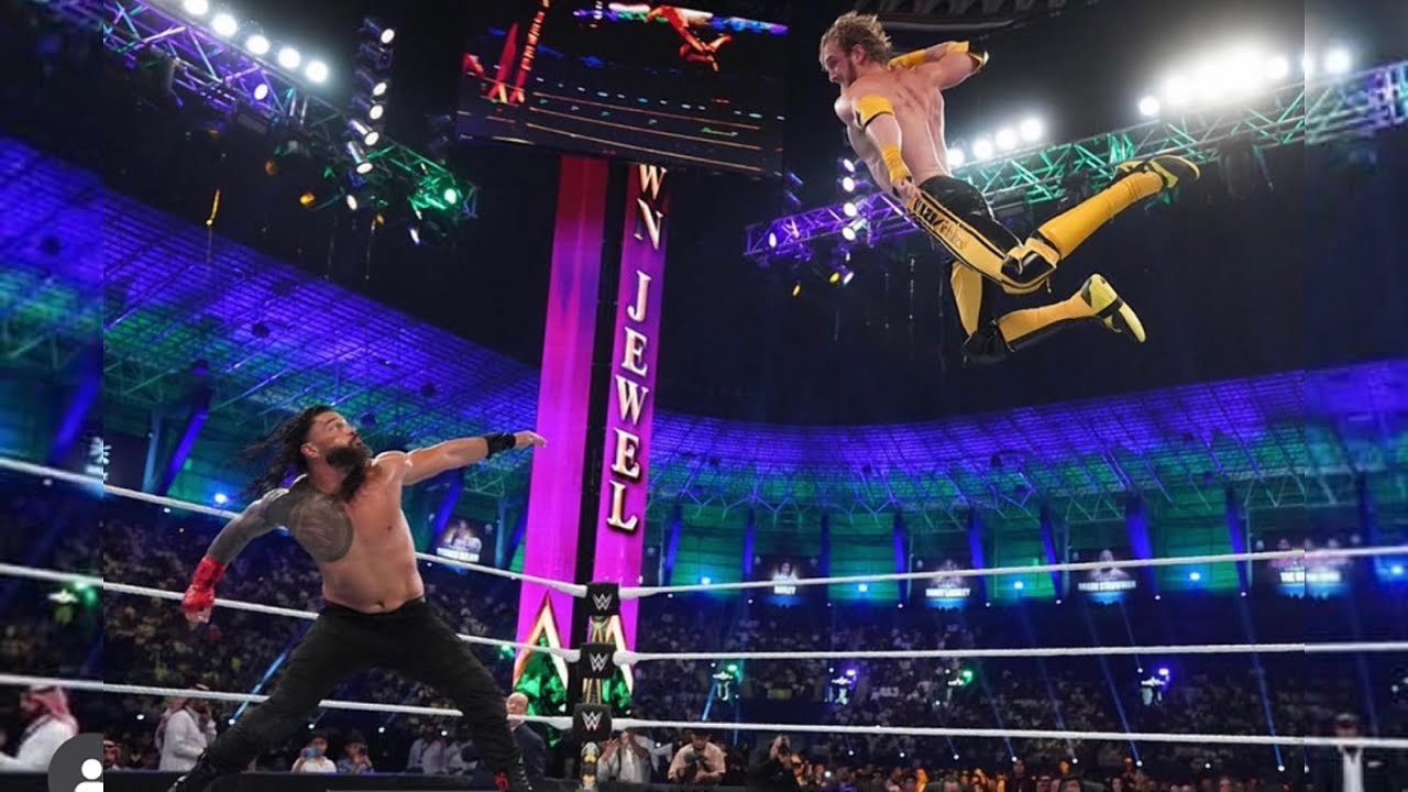 ⁣Roman Reigns vs Logan Paul Crown Jewel 2022 Highlights HD