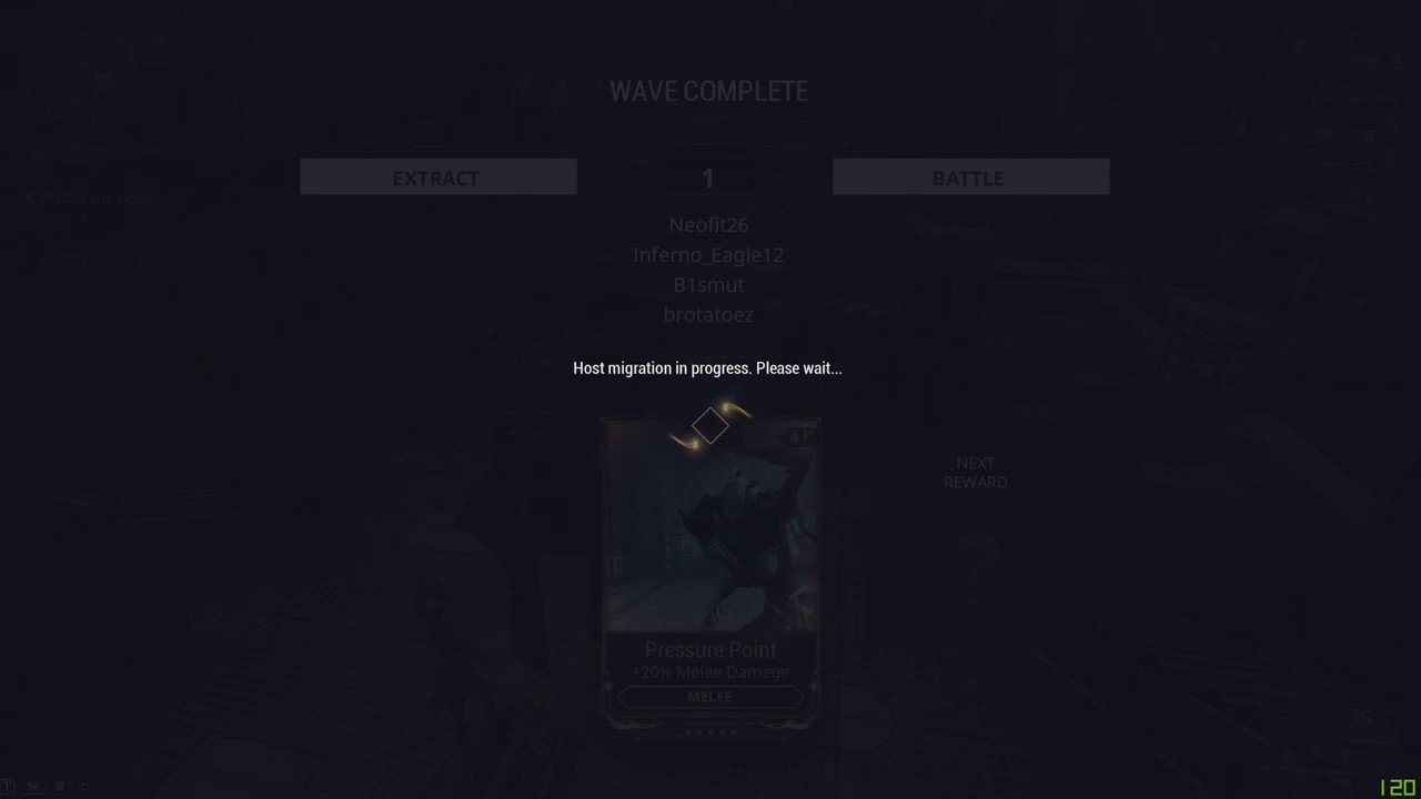 Warframe: Host Migration "loss"