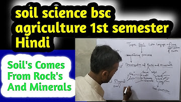 What is Soil and its Types | what is Soil Science bsc Agriculture 1st Semester Hindi|Urdu