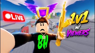 🔴 LIVE Roblox Rivals |🔴Viewer 1v1's⭐ROAD TO CHARM + Handcam