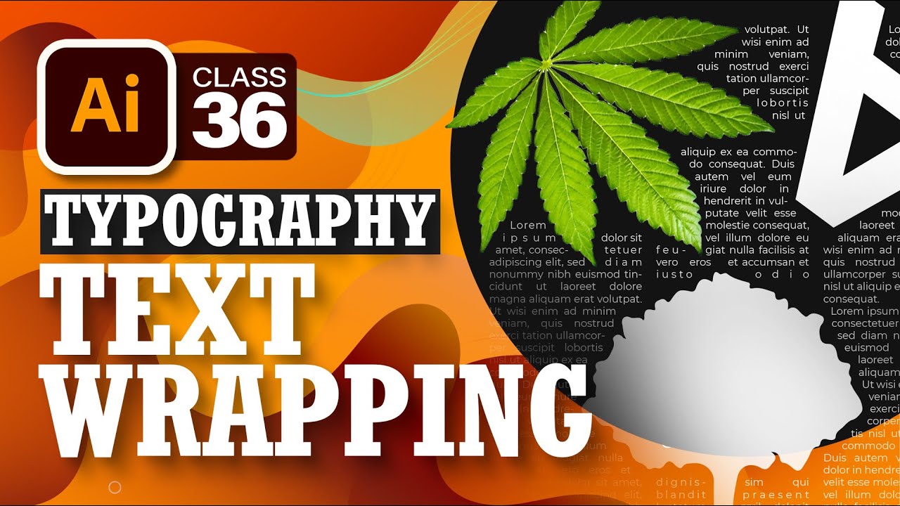 Wrap Text 36 Adobe Illustrator Training Urdu/Hindi YouTube