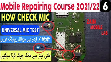 How check mic points and universal mic with multimeter mobile repairing class 6 in urdu  in हिंदी.