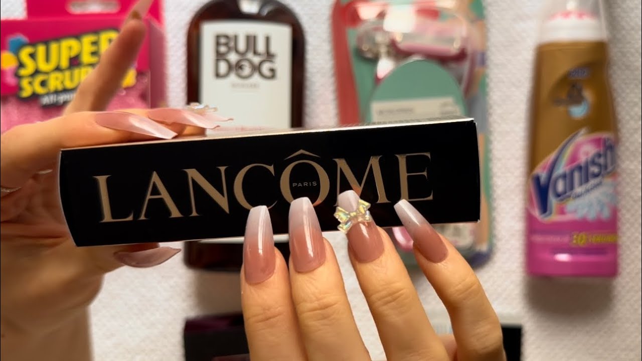 ASMR Tapping on random products w/ clicky whispers