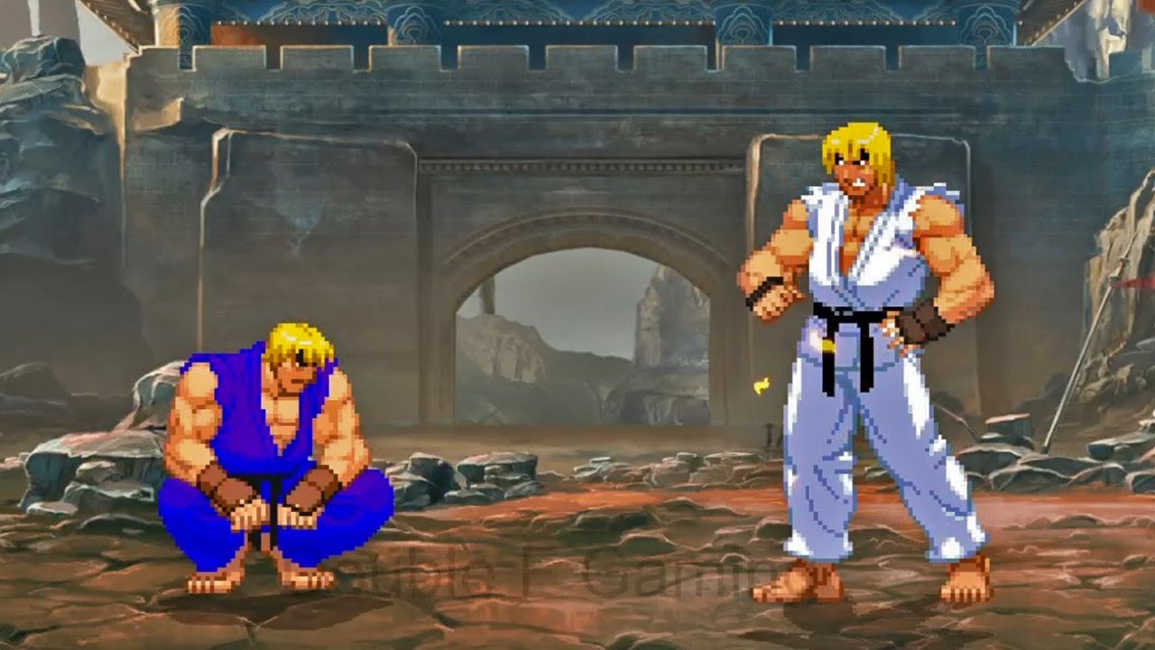 [Street Fighter Mugens] PcKen VS KenBurn