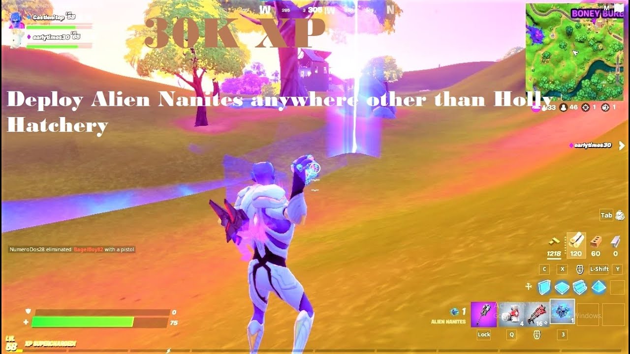 Where to Find Alien Nanites in fortnite Season 7 YouTube