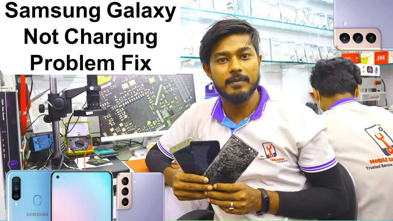 How To Fix Samsung Galaxy Mobile Charging Problem📱Charhing Connector ...