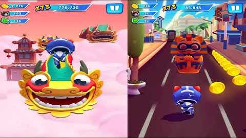 Talking Tom Hero Dash (Force of Nature Run - x2 Speed) - Cool Android Reverse Gameplay!!