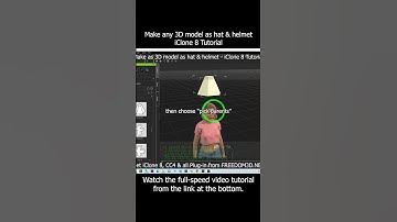 Make any 3D model as hat & helmet - iClone 8 Tutorial #iclone #hat #helmet #tutorial
