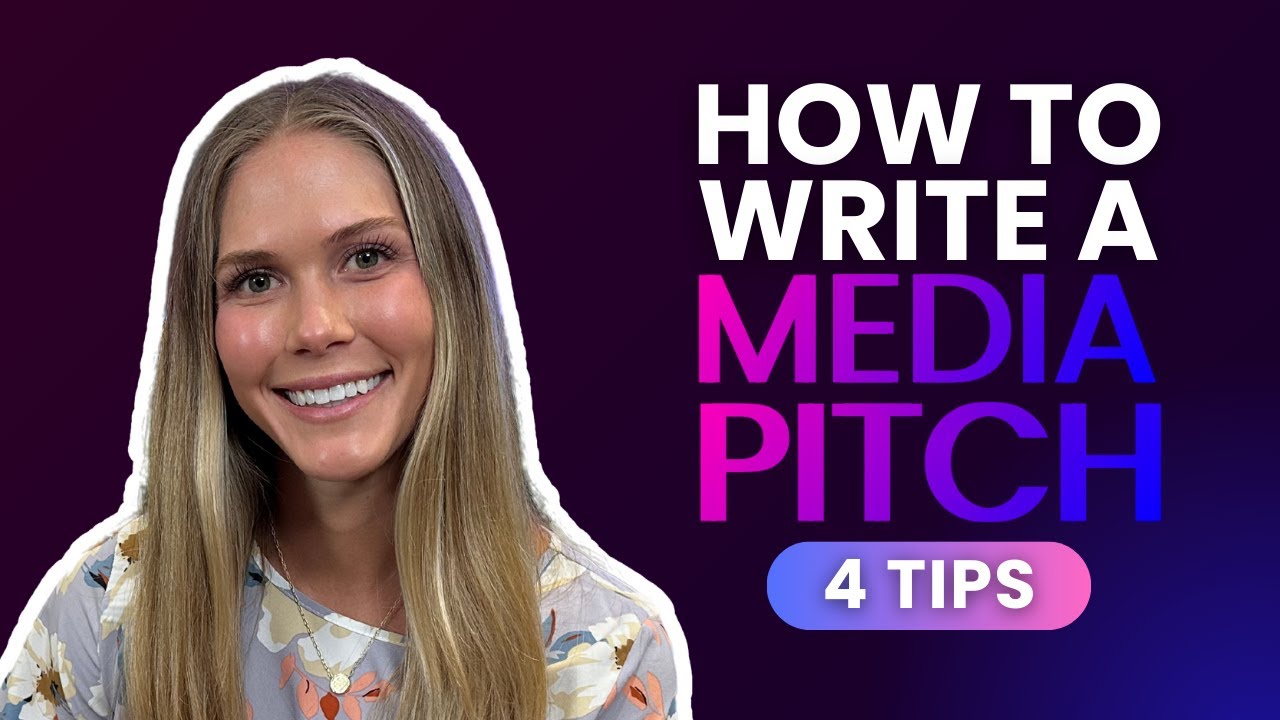 How to Write a Media Pitch that Gets NOTICED (PR Tips) - YouTube
