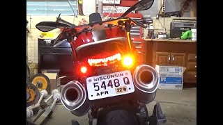 Kuryakyn by Kellermann Atto LED Turn Signals on Ducati Monster Motorcycle