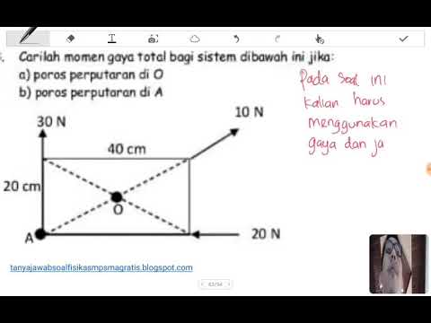 Menghitung Momen Gaya Total Pada Persegi Panjang Gaya Di Titik O Dan A Youtube