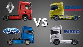 EPIC Truck battle ▶ DAF vs. IVECO vs. Ford vs. Renault