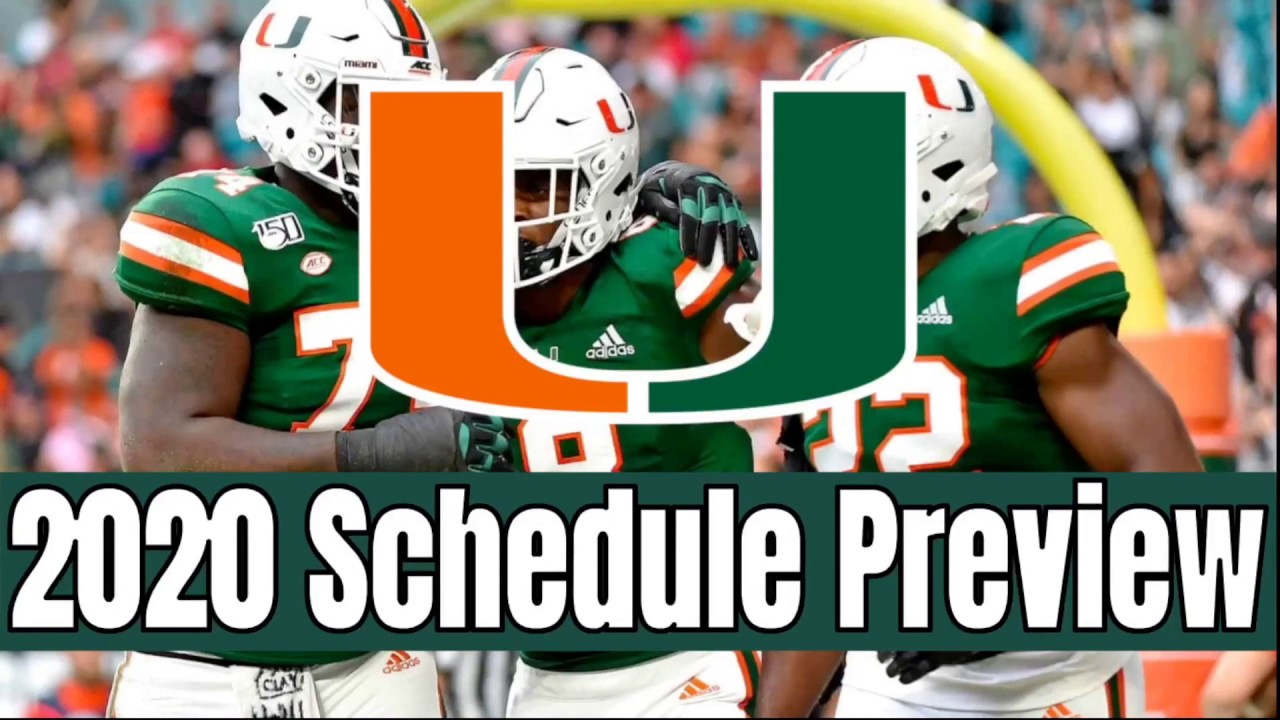 Miami College Football 2020 Schedule Preview and Early Prediction- All Sports Central - YouTube