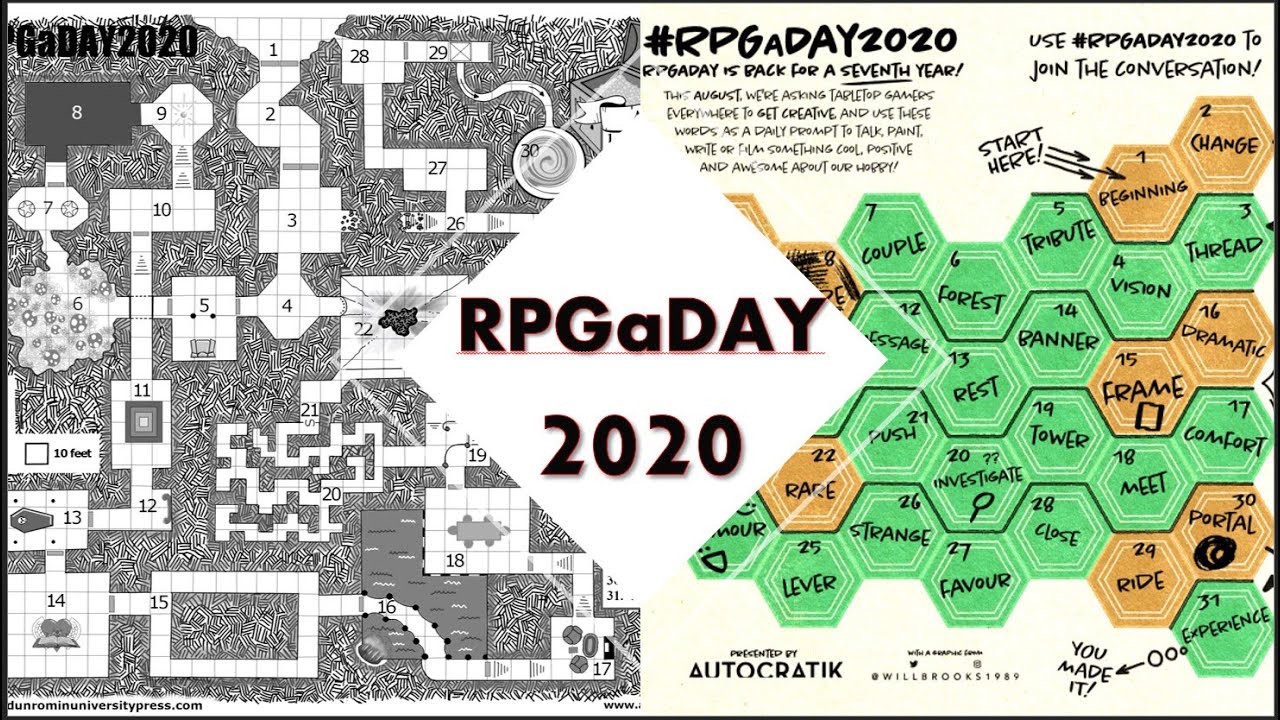 RPGaDay 2020 Update - YouTube