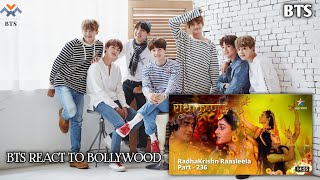 bts react to radha rukmini dance 🥰😍😘 bts brst reaction ❤❤