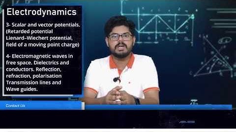 Physics PSC College Lectureship Electrodynamics Syllabus Introduction   CTune
