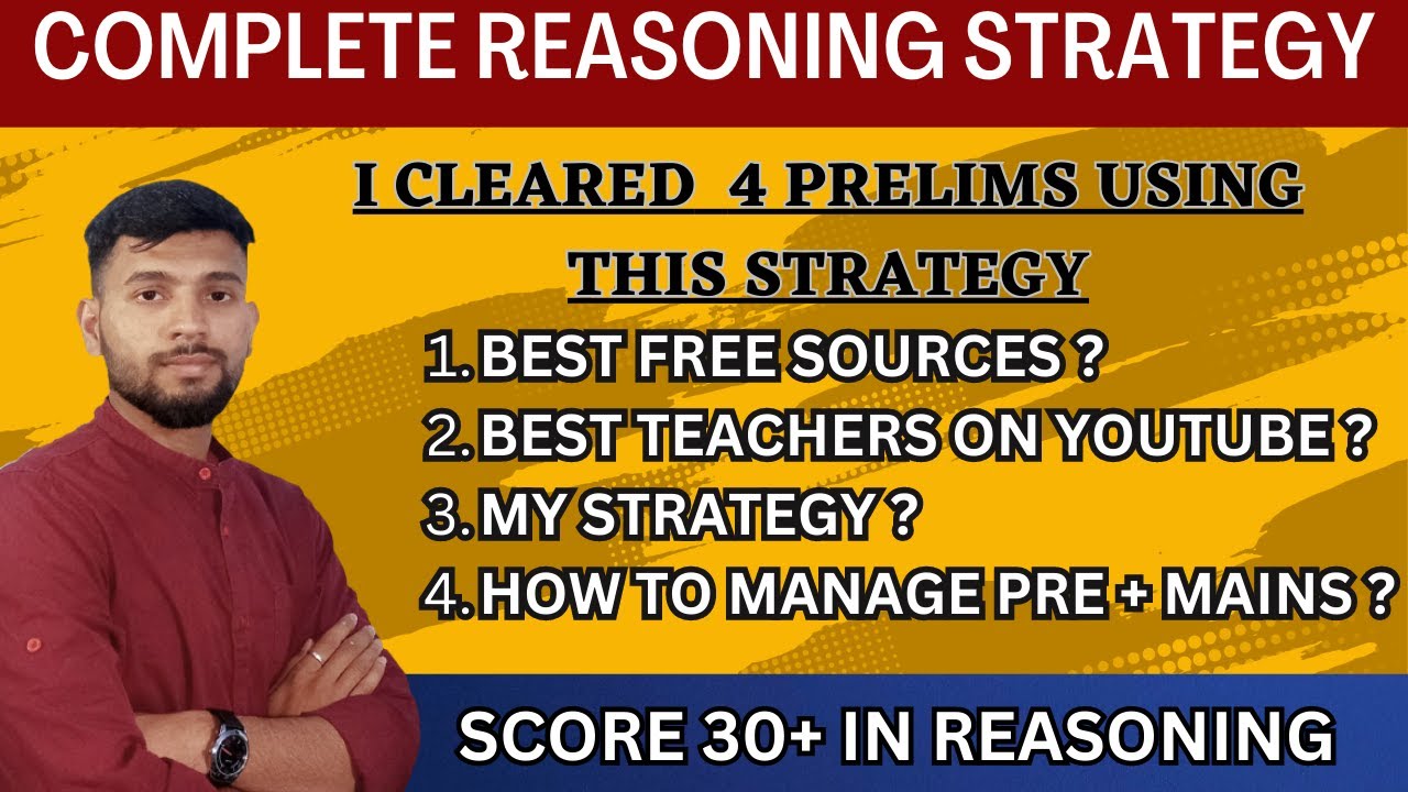 Reasoning Strategy For Bank Exam || Pre+Mains || Beginner To Advance ...