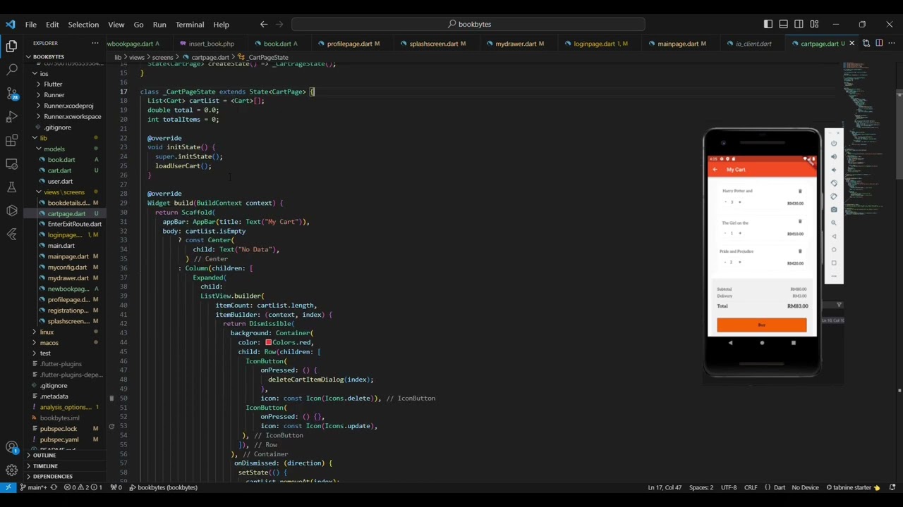 STIW2044 Lab Assignment 3 - Cart Page