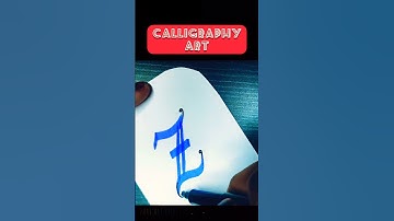 calligraphy art for beginners|| learn how to write in calligraphy font Z || CISEL MARKERS 🖋️
