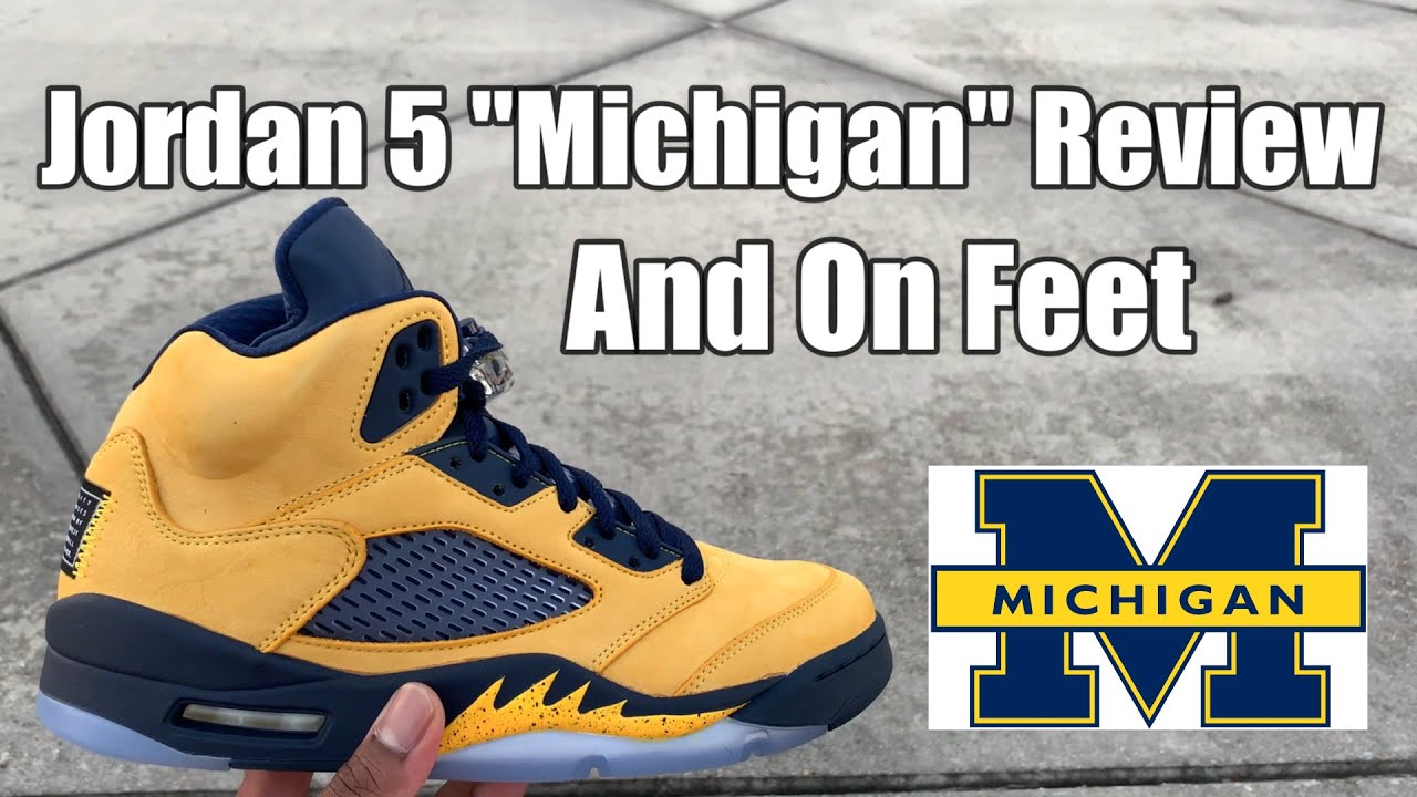 Jordan 5 Michigan Review And On Feet Youtube
